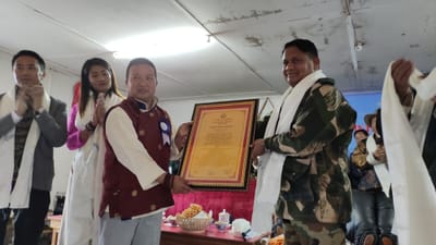 DSA Felicitates Shri Tarbu Sherpa, Assistant Director, IPR Department