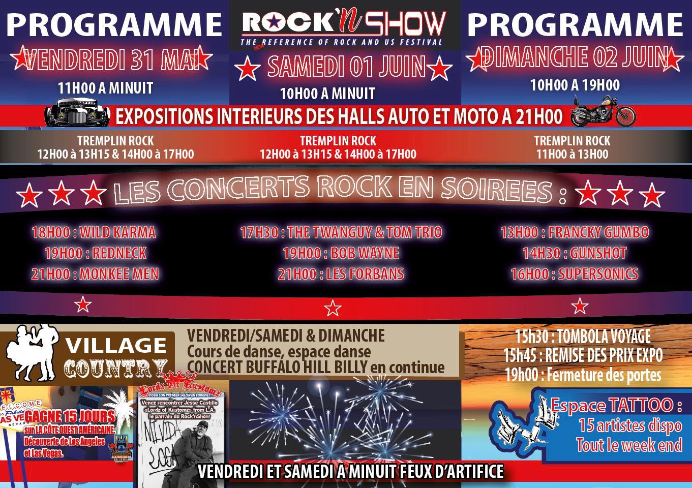 PROGRAMME ROCK'N SHOW FESTIVAL 2024