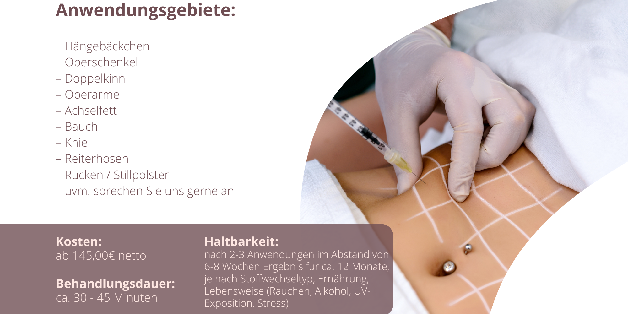 Injektionslipolyse / Fettweg-Spritze
