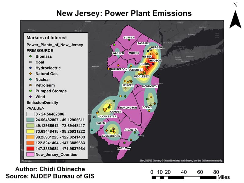 Geodatabase Creation for the Monitoring of New Jersey’s Air Pollution