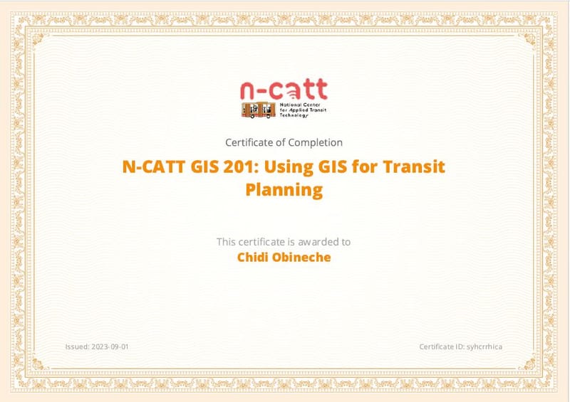 Web Courses in Transportation Planning