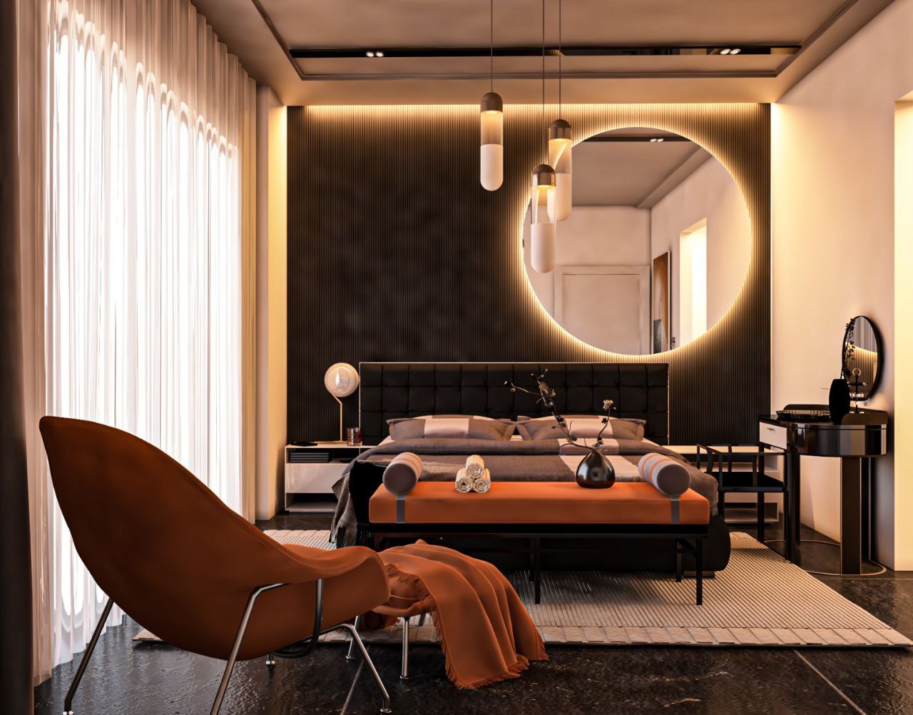 Kompleks 3 villadan oluşmaktadır.
