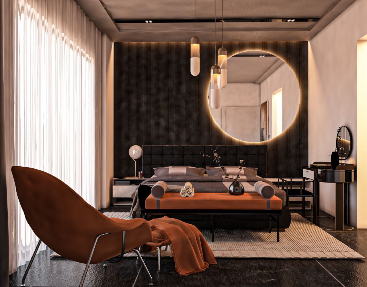 Kompleks 3 villadan oluşmaktadır.