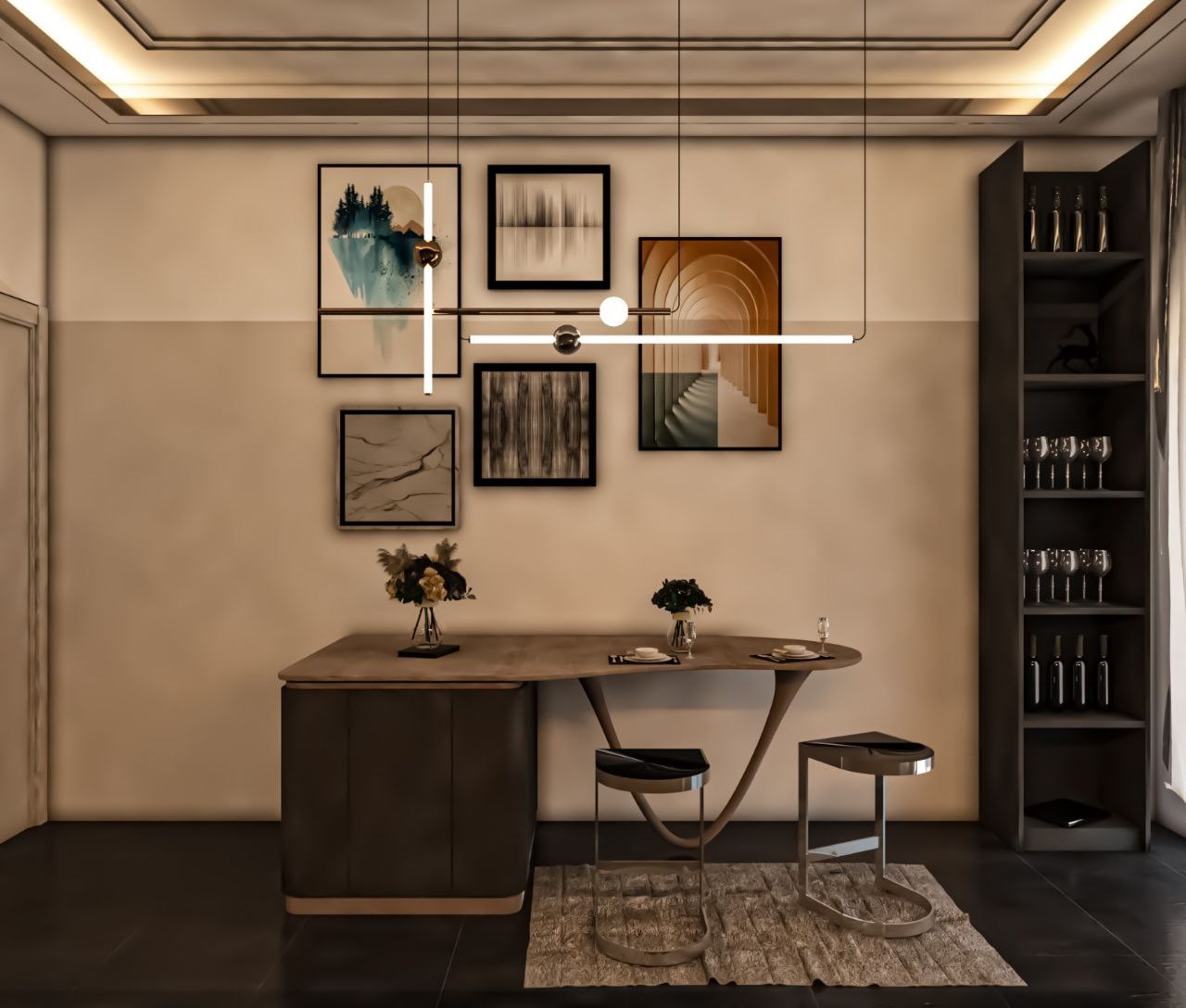 Kompleks 3 villadan oluşmaktadır.
