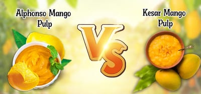 What is the difference between Kesar mango pulp and Alphonso mango pulp?