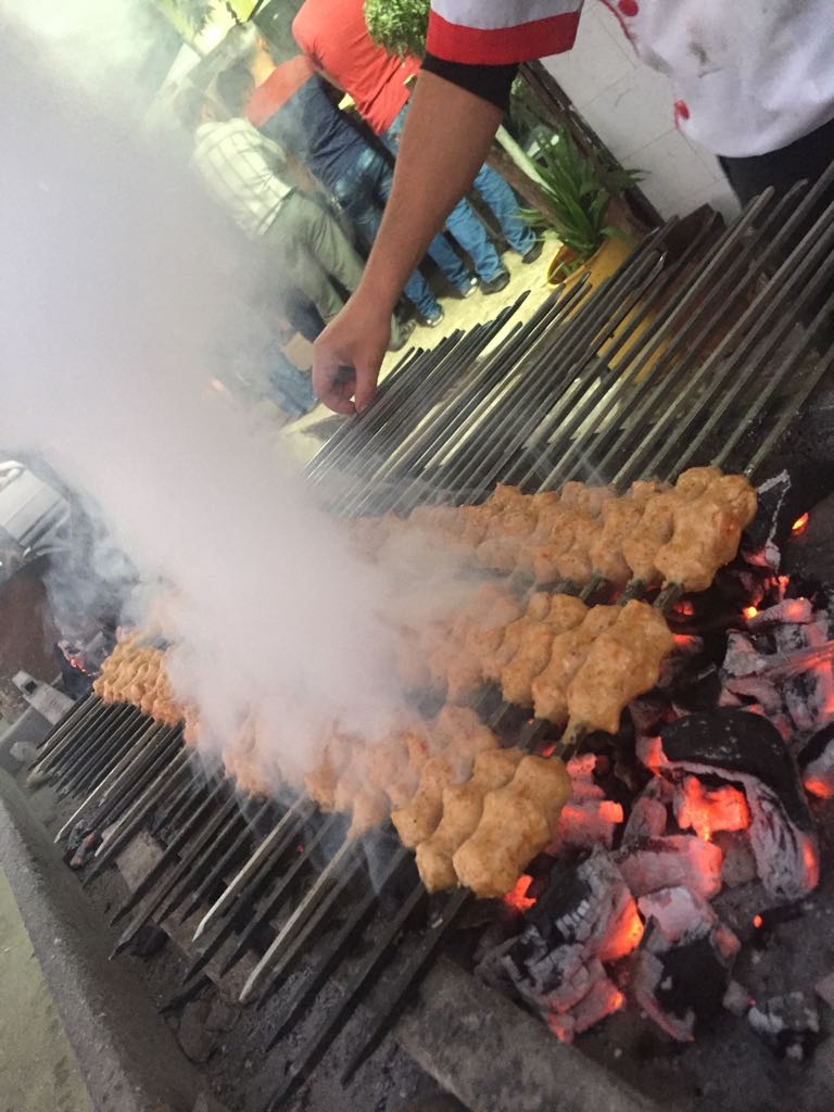 كباب على الفحم