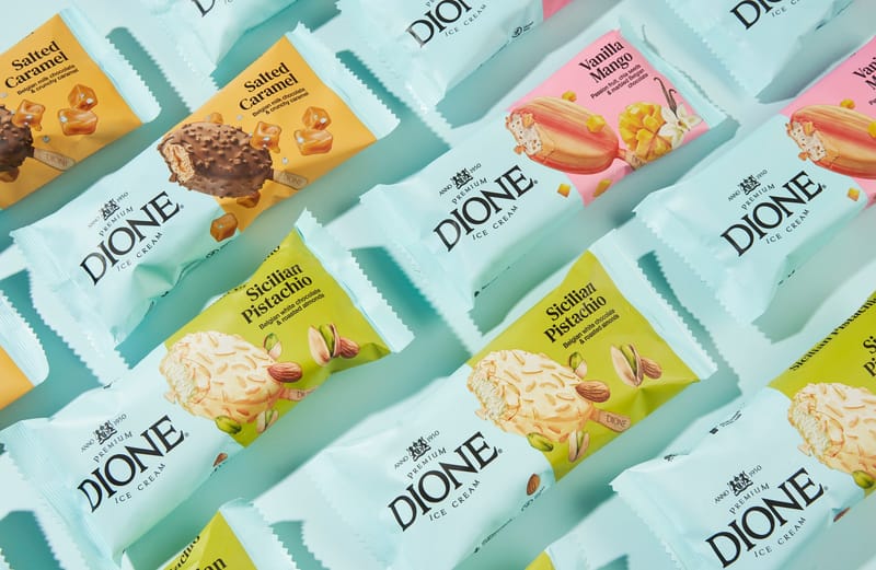 DIONE Ice Cream Rebrand