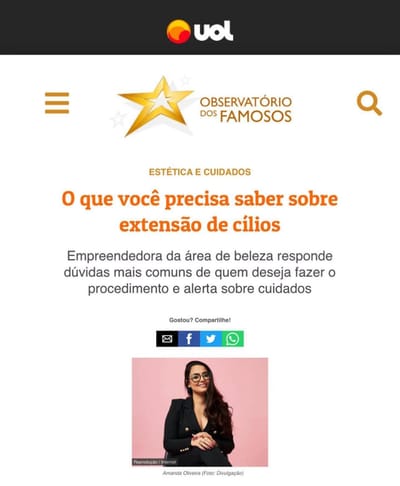 Nossa CEO concede uma entrevista ao Portal Uol