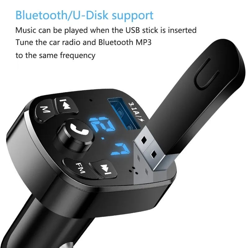 Transmetteur FM de voiture compatible Bluetooth 5.0