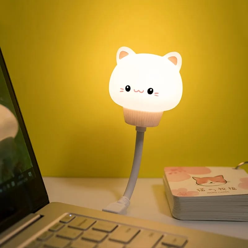 Veilleuse LED USB en Forme d'Ours, Chat et Lapin