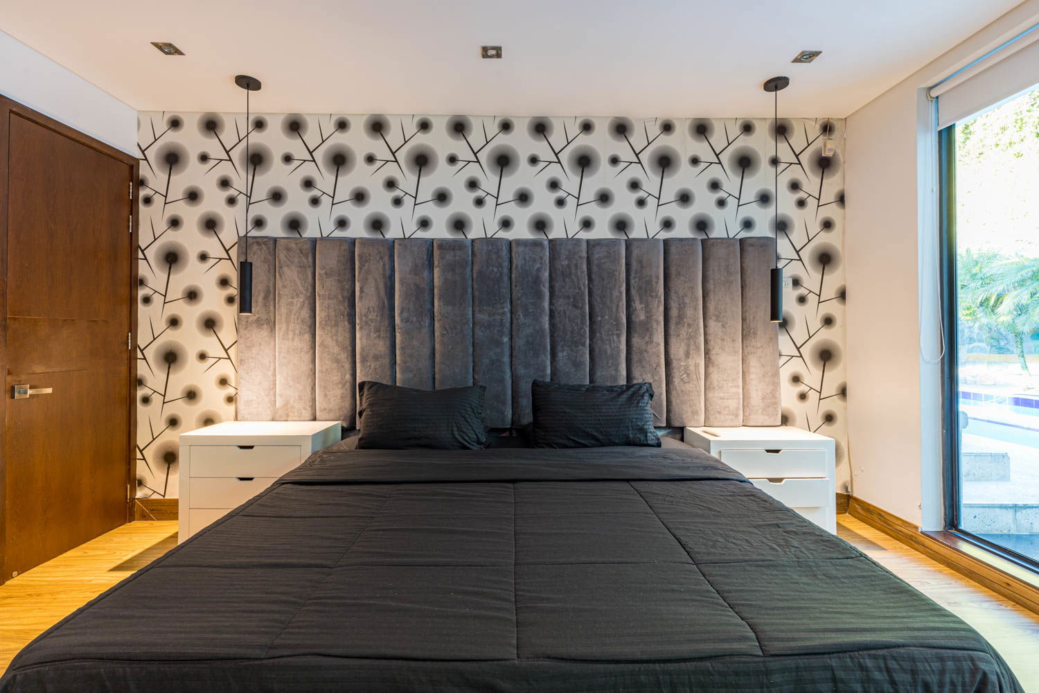 "Retreat in Opulence: Find Tranquility and Luxury in the Bedrooms of our Medellin Villa"