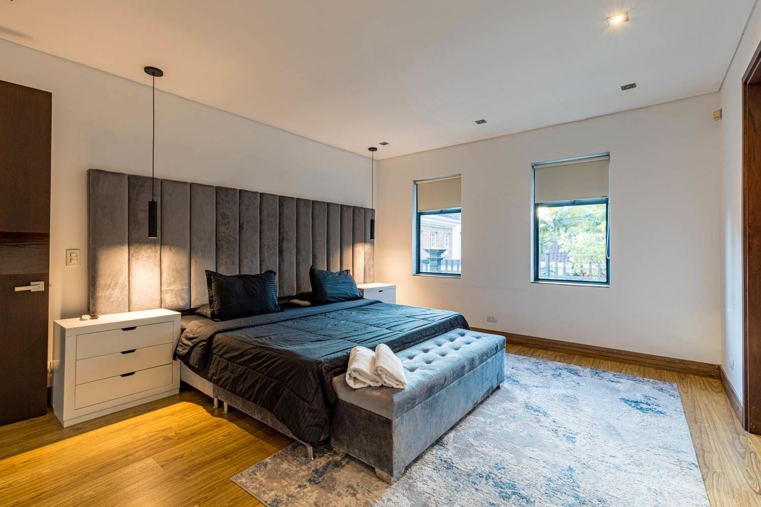 "Retreat in Opulence: Find Tranquility and Luxury in the Bedrooms of our Medellin Villa"