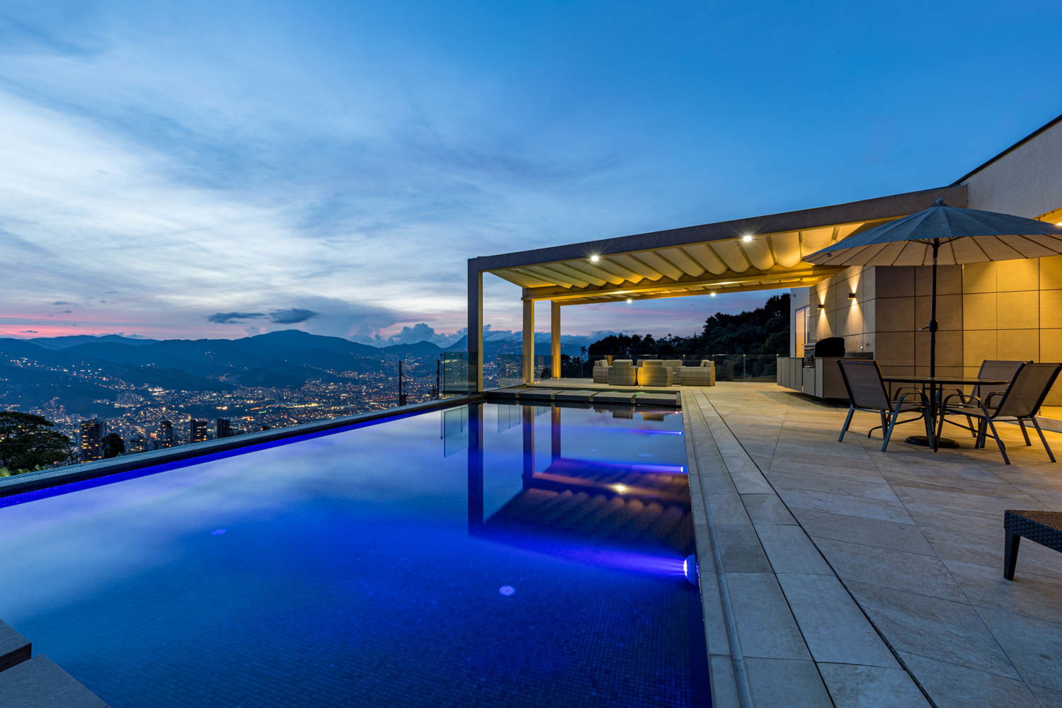 "Panoramic Perfection: Unforgettable Views Await at our Villa in Medellin, Colombia"