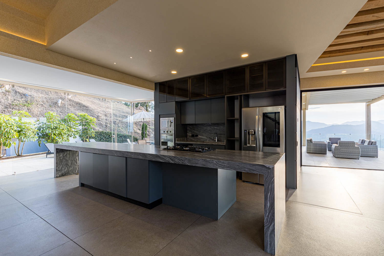 "A Feast for the Senses: Indulge in Culinary Delights in our Stunning Medellin Villa's Dining Room"