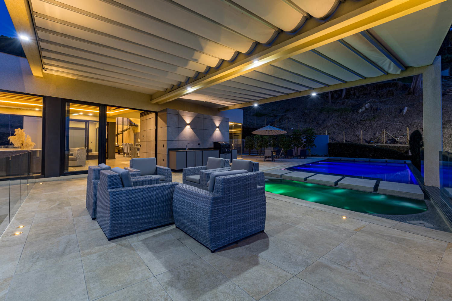 Poolside Paradise: Dive into Luxury and Savor Exquisite Barbecue Delights at our Medellin Villa"