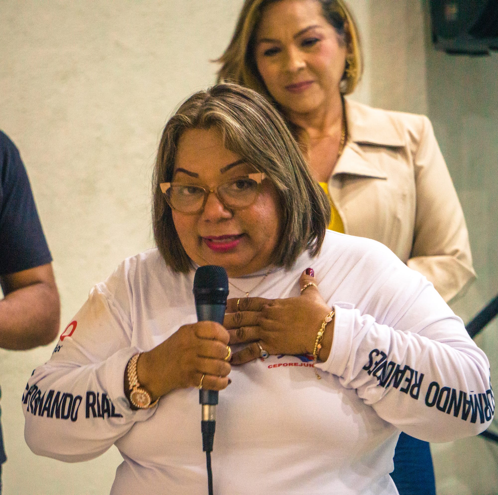 Palabras de agradecimiento por parte de la Coordinadora General de CEPOREJUN María Medina