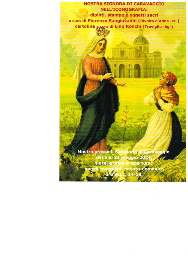 MOSTRA NOSTRA SIGNORA DI CARAVAGGIO