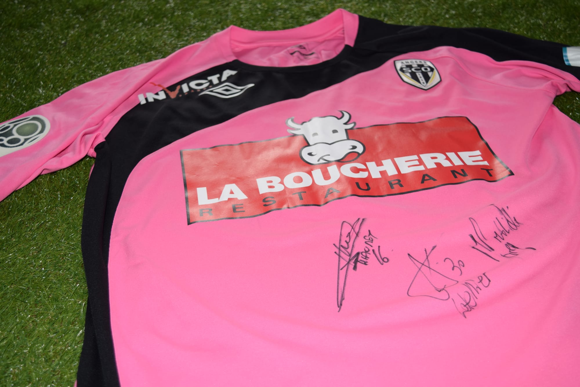 Maillot Gardien Extérieur Manches Courtes 2011-2012 d'Alexandre Letellier Dédicacé