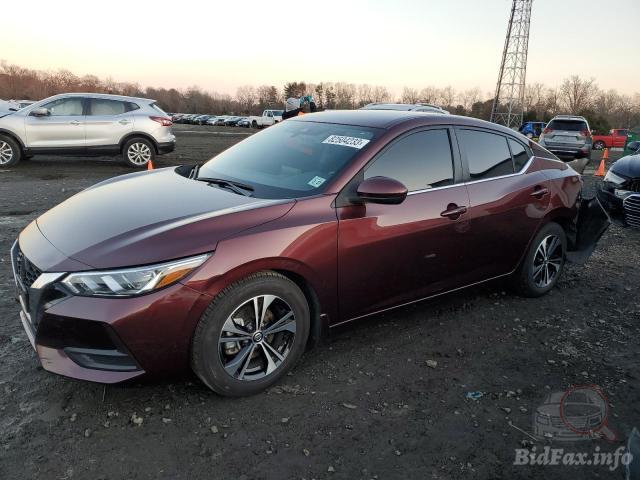 Nissan Sentra Sv 2022 Burgundy 2.0L 4