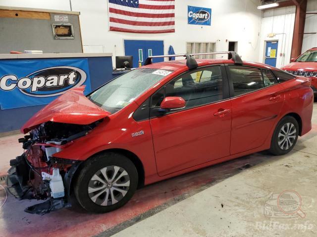 Toyota Prius Prime Le 2022 Burgundy 1.8L 4