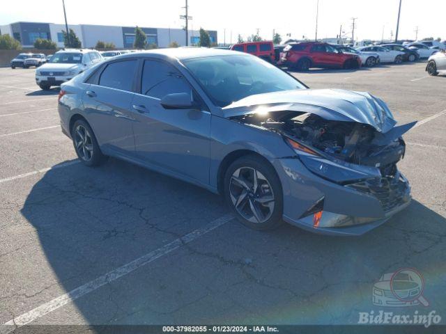 Hyundai Elantra Sel 2022 Gray 2L