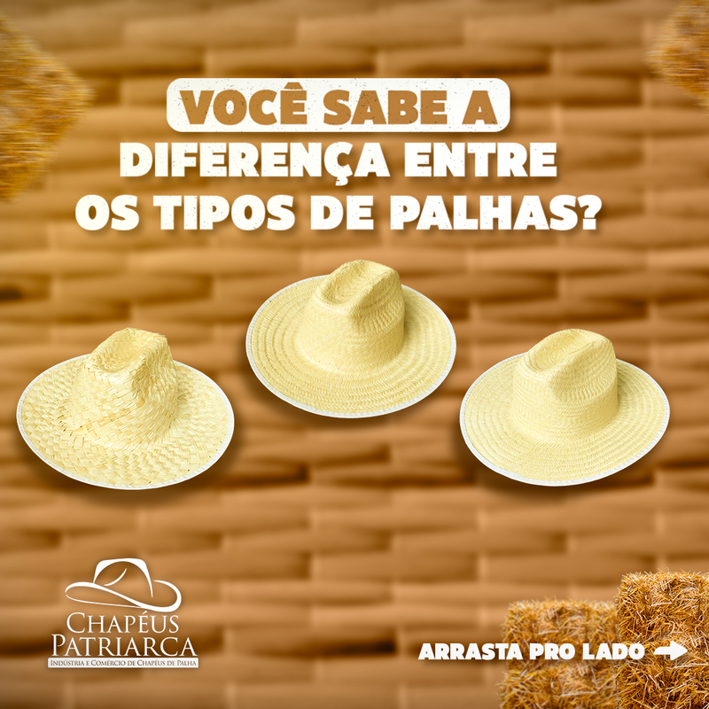 Você sabe a diferença entre os tipos de palha?