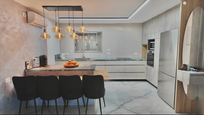 מטבח מודרני פורמייקה סטון 