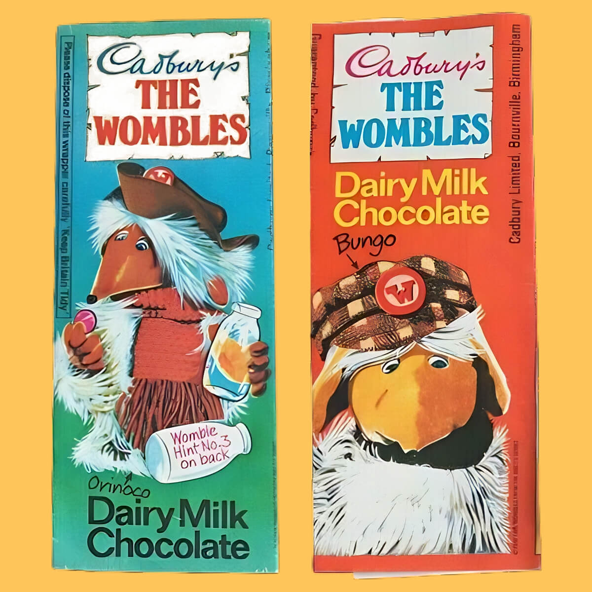 The Wombles Chocolate Bars by Cadbury's