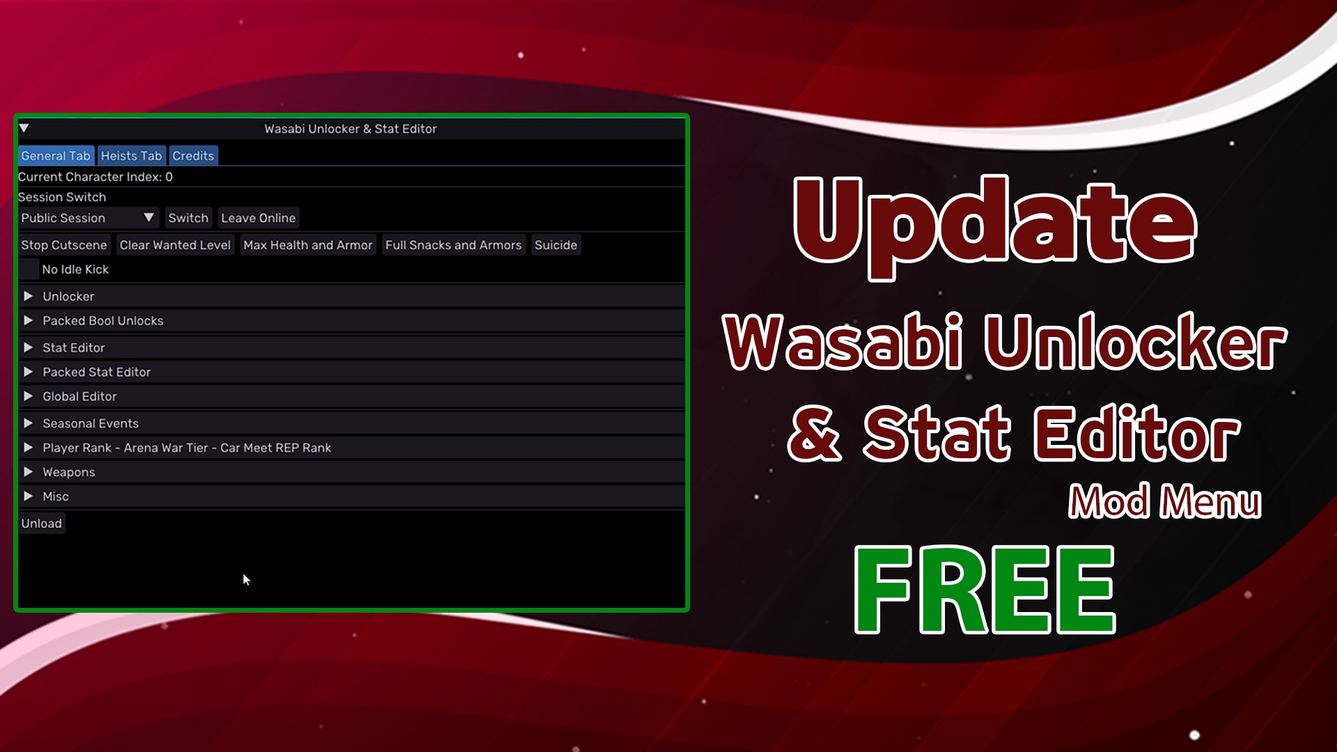 Wasabi MOD MENU