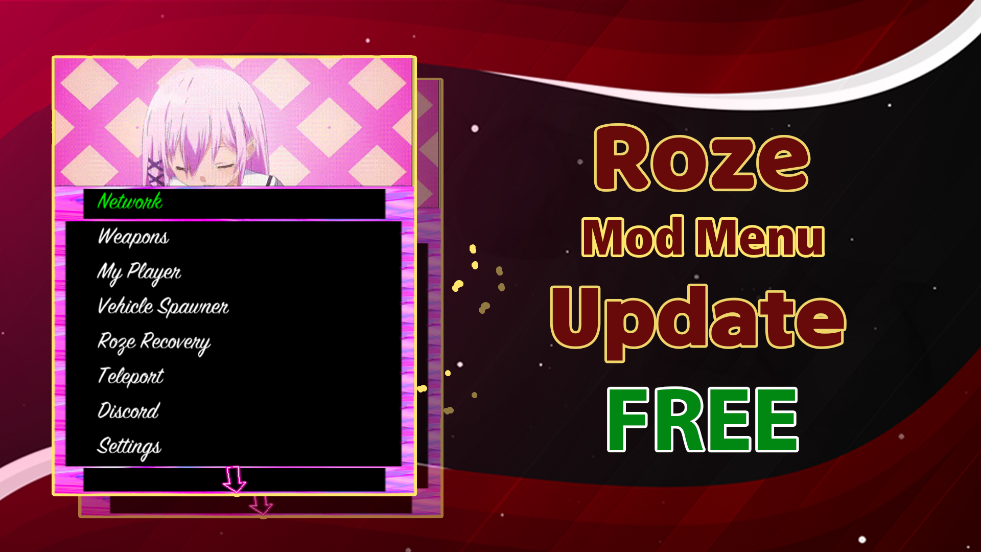 Roze Cheats Mod Meun