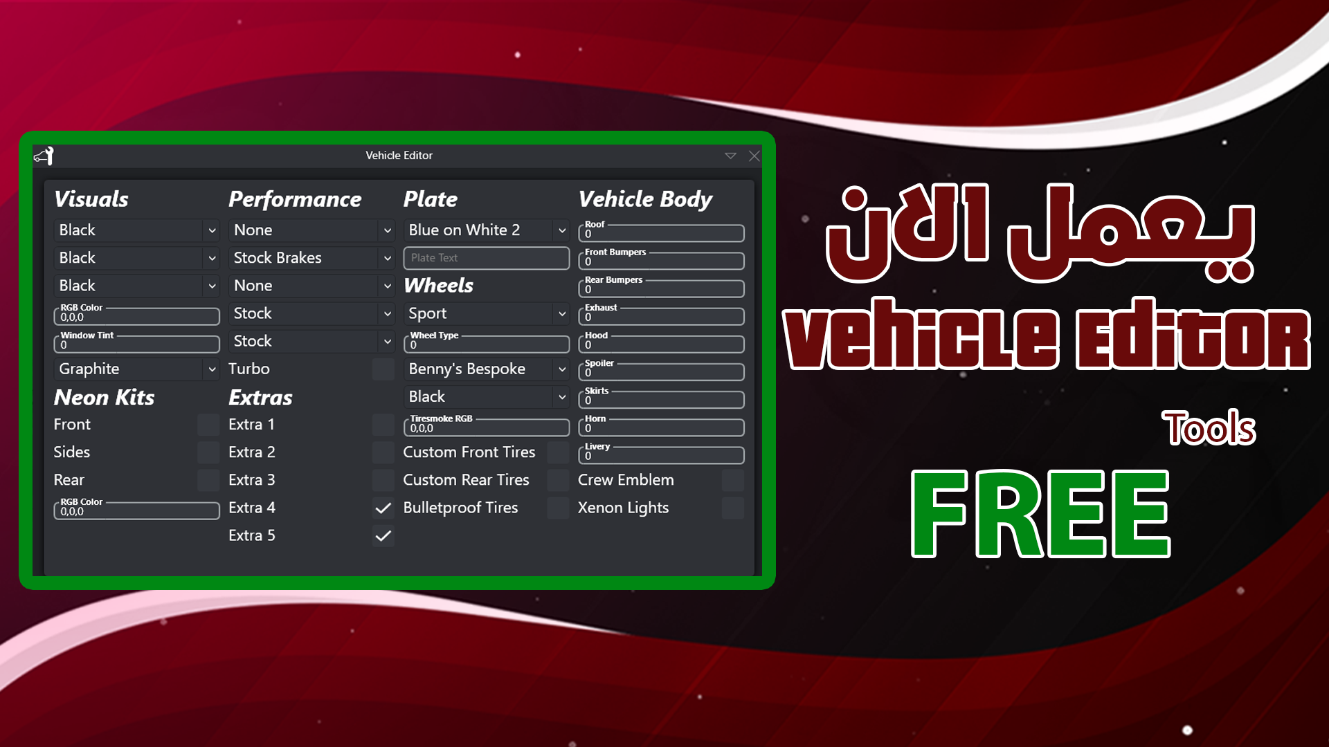 Vehicle Editor