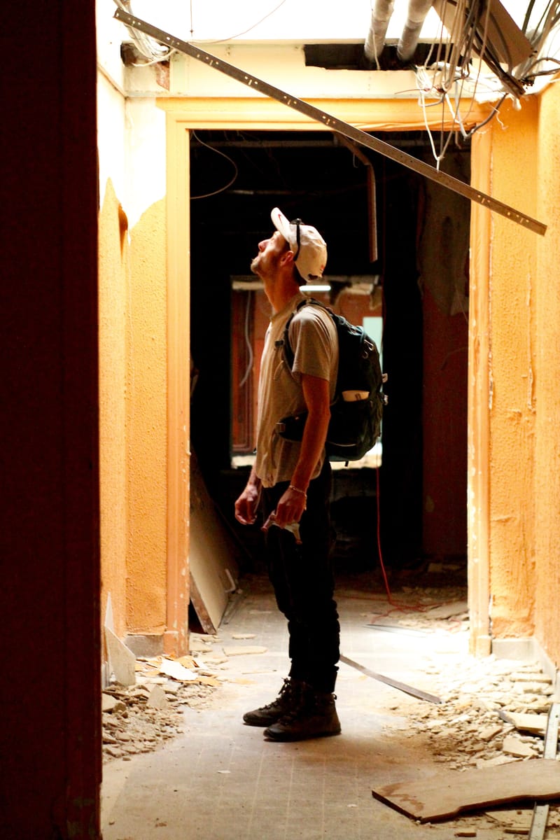 Dans les couloirs abandonnés