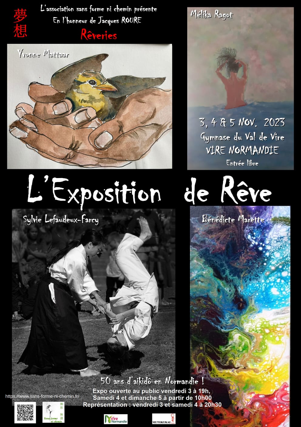 Exposition d'œuvres par des artistes