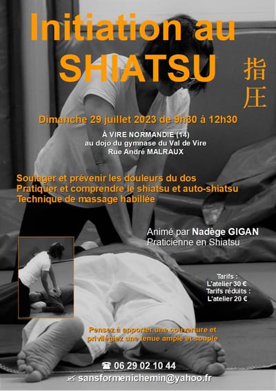 Initiation au SHIATSU - le 29/07/2023