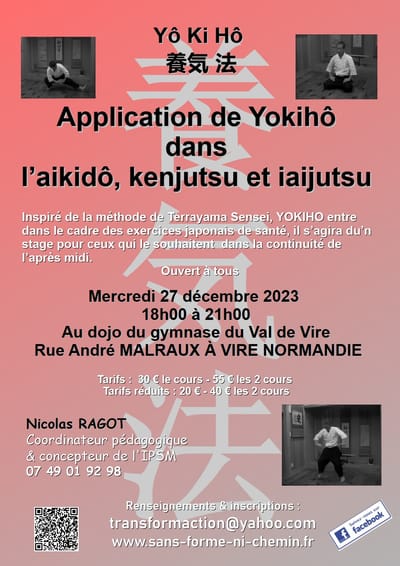 Stage Aïkido, kenjutsu et Iaïjutsu - YO KI HO
