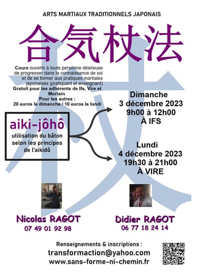 Stage arts martiaux traditionnels japonais - AIKI JOHO