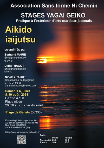 Stage Yagai geiko, Budo - le 06/07/24 et le 10/08/24