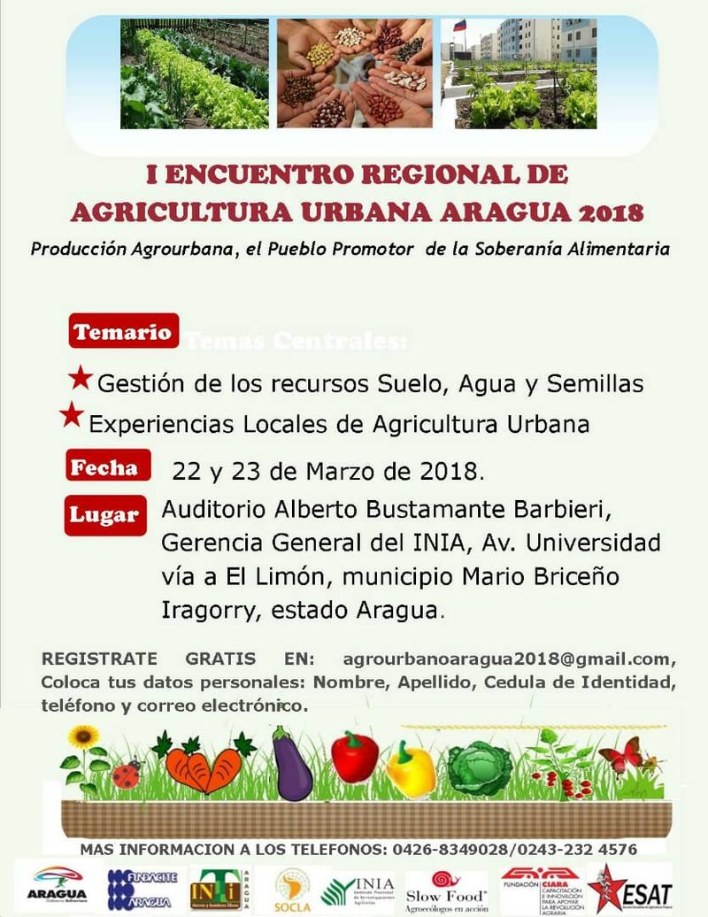 1er Encuentro Regional de Agricultura Urbana Aragua 2018