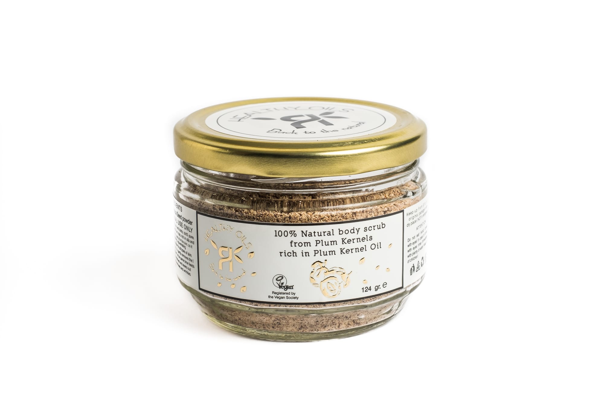 The most gentle scrub  nut-based rich in Plum kernel oil