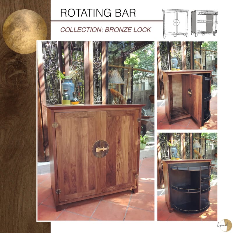 Rotating Bar Cabinets - Legacy Handmade Furniture