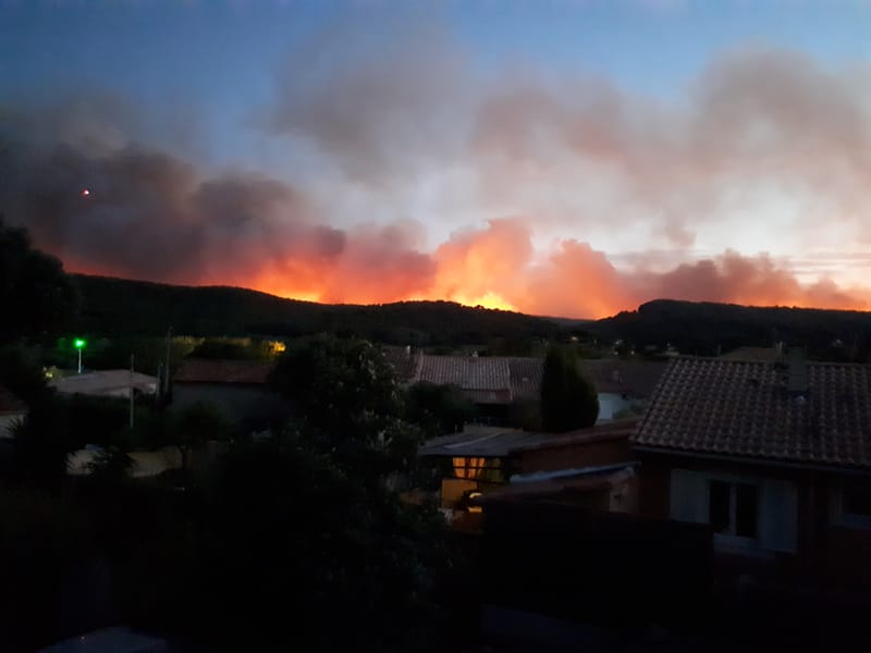 Feux  à Martigues le 4 et 5 août 2020