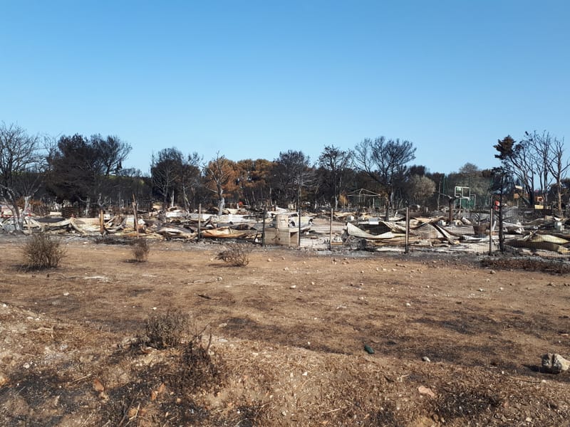 Feux  à Martigues le 4 et 5 août 2020