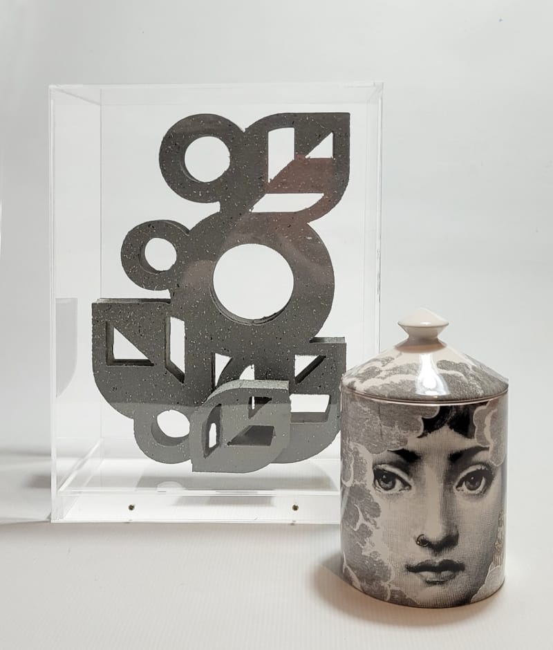 CAIXA FOLHA E POTE VELA FORNASETTI