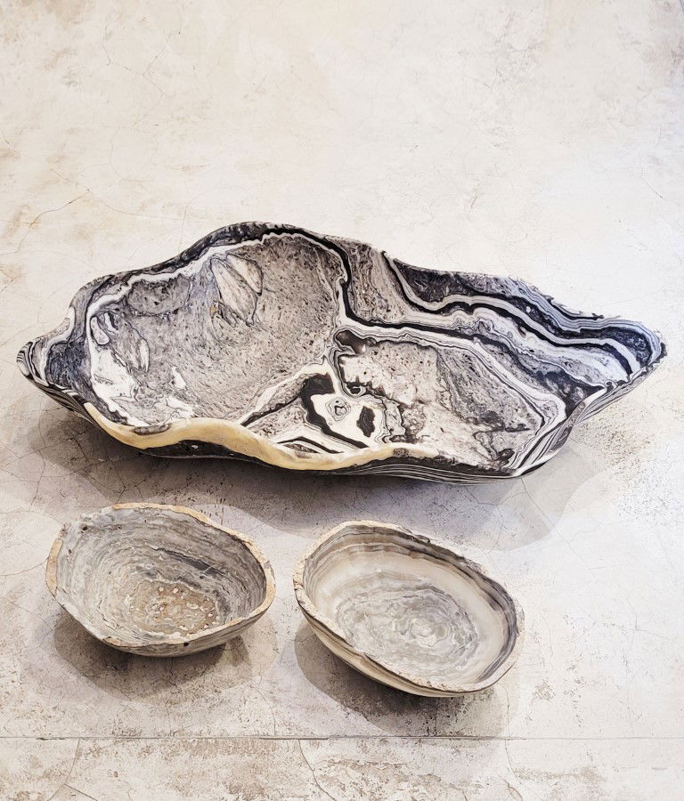 CENTRO DE MESA DE PEDRA