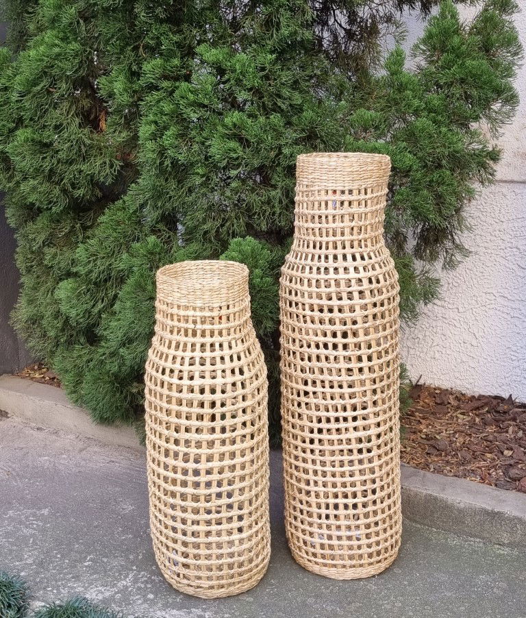 VASO CESTO FIBRA NATURAL