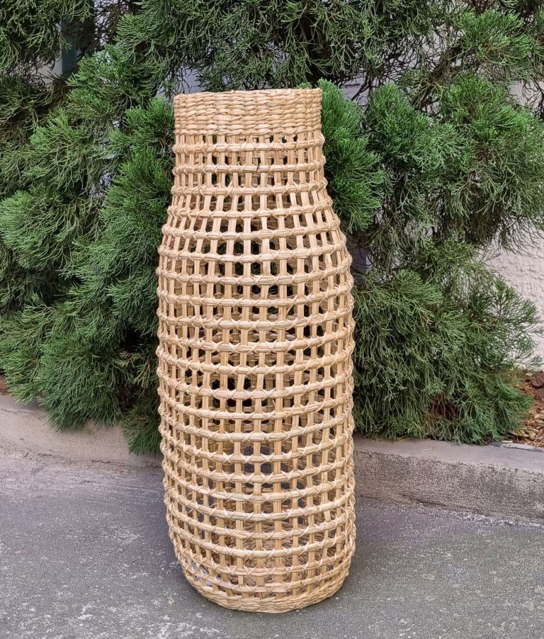 VASO CESTO FIBRA NATURAL