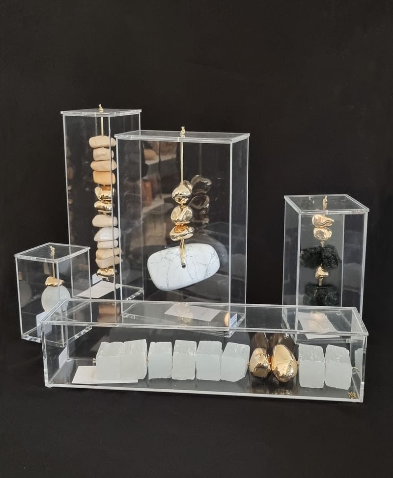 ART BOX ACRILICO E PEDRA