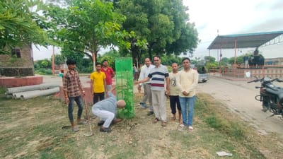 Planting trees by our Team in Ajamgarh