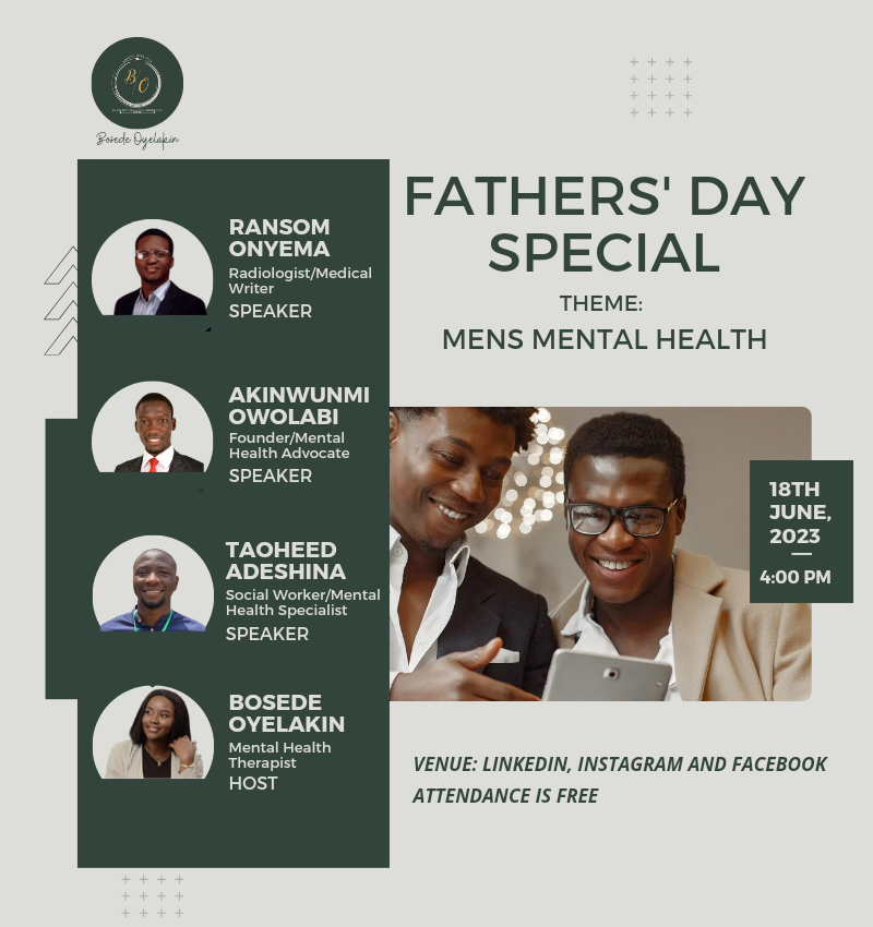 HOST-MEN'S MENTAL HEALTH AWARENESS MONTH