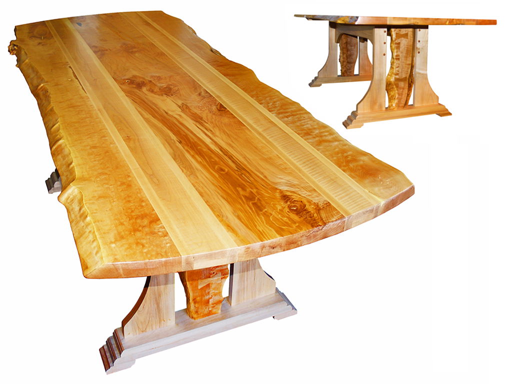 Live Edge Maple Dining Table